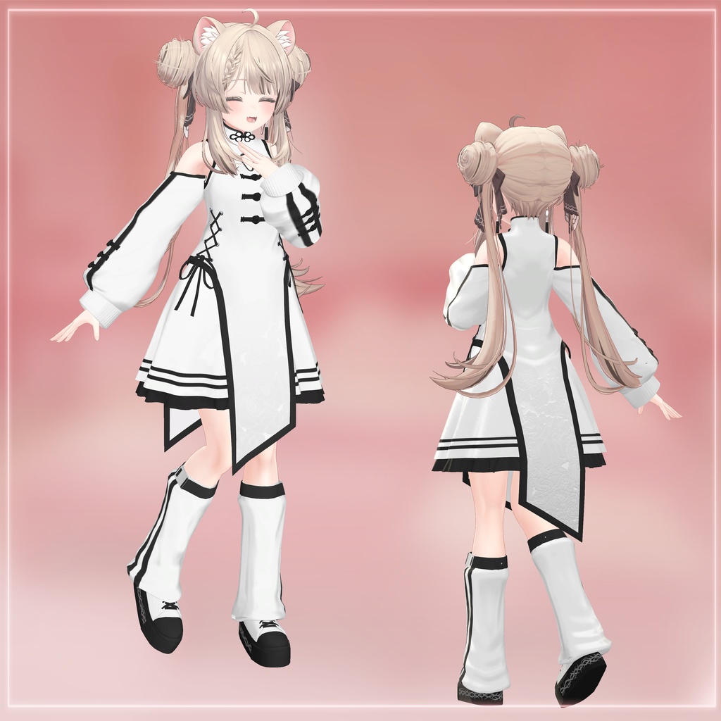 【2アバター対応】CHINA JERSEY 【VRChat向け衣装】