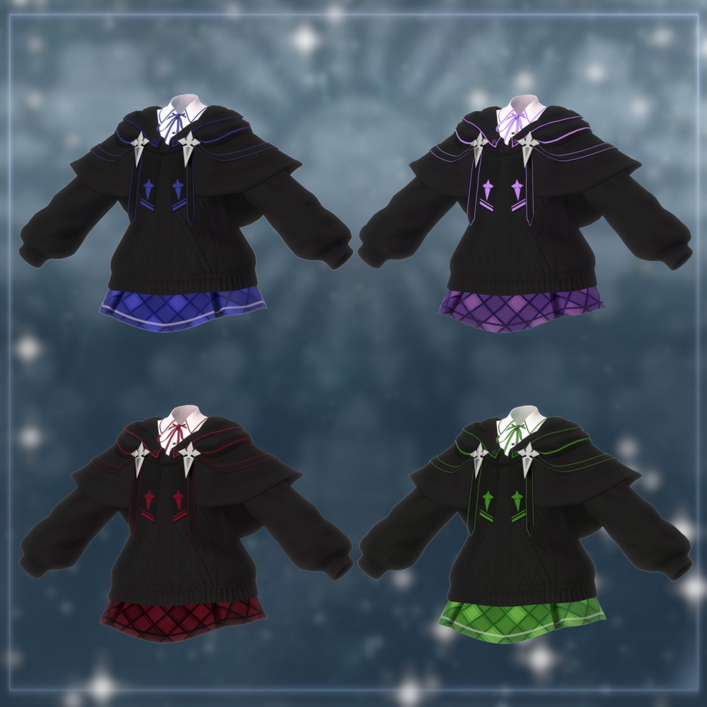 【8アバター対応】Travel Witch【VRChat向け衣装】