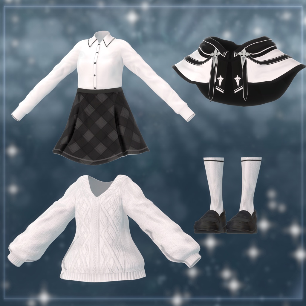 【8アバター対応】Travel Witch【VRChat向け衣装】