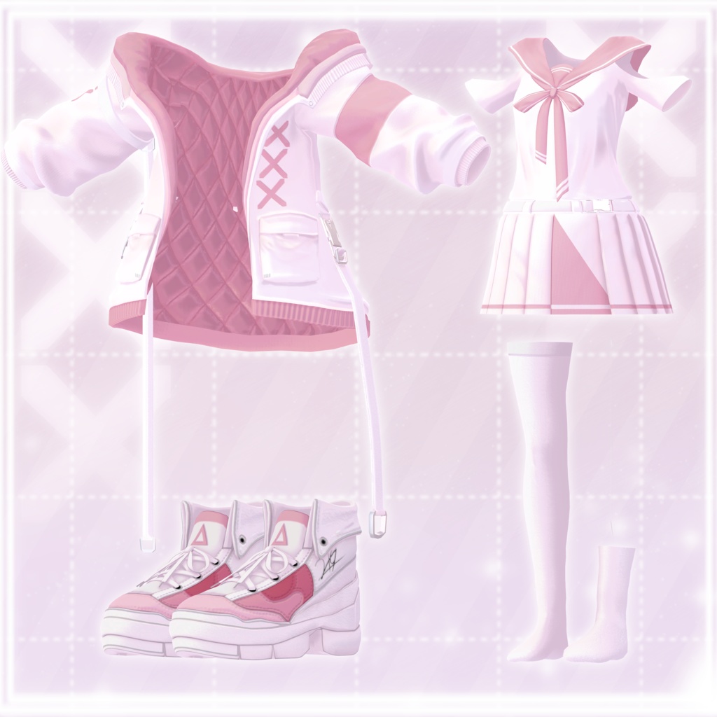 【12アバター対応】TRES SAILOR【VRChat向け衣装】