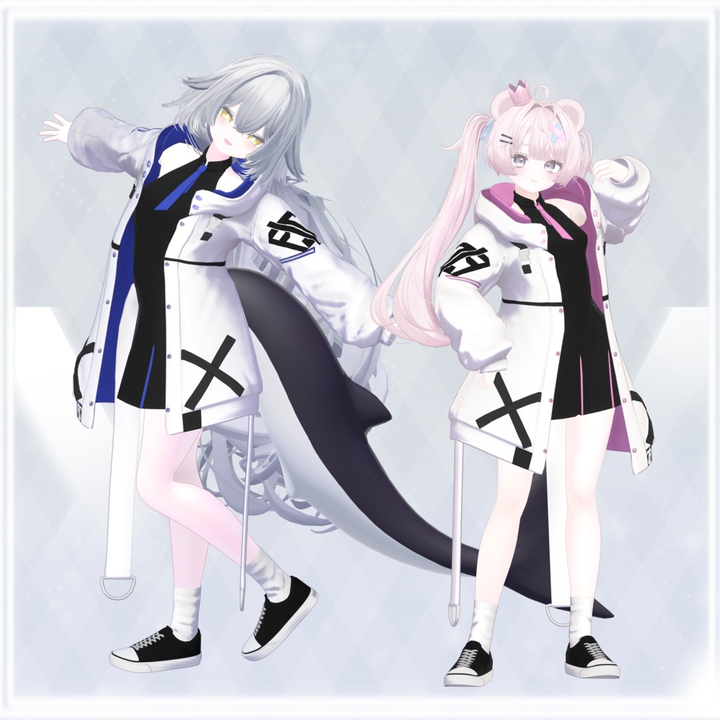 【8アバター対応】NOIR LINKS【VRChat向け衣装】