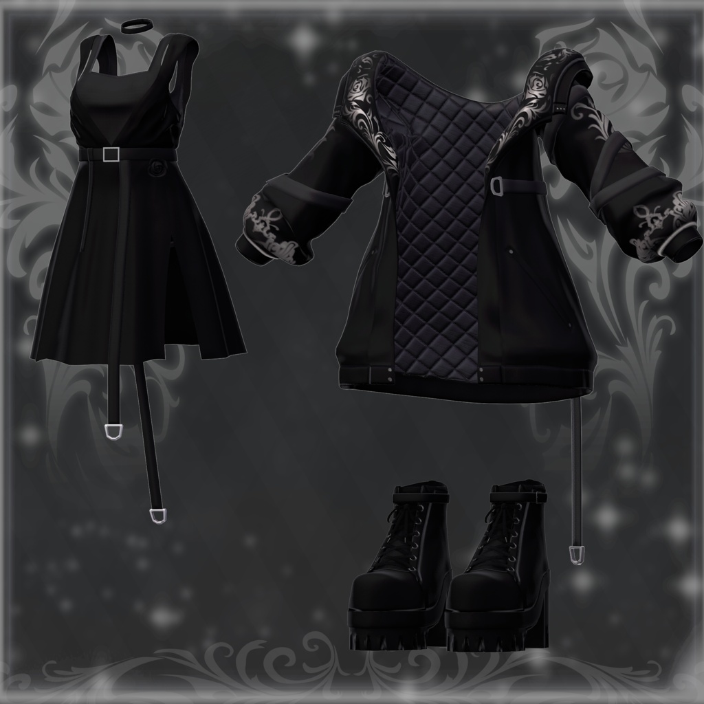 【8アバター対応】ROSEBAROCCA【VRChat向け衣装】