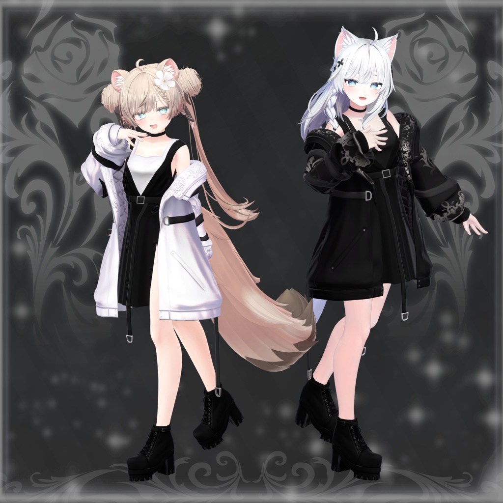 【8アバター対応】ROSEBAROCCA【VRChat向け衣装】