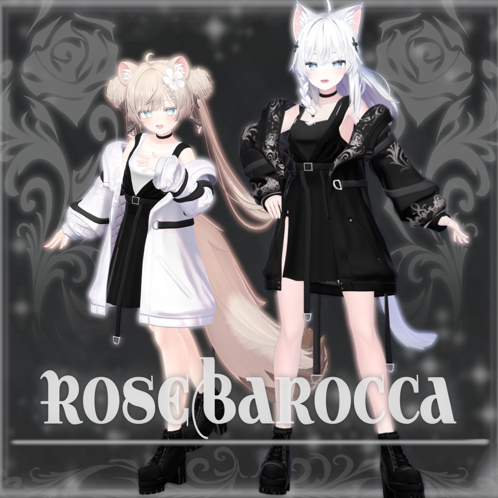 【8アバター対応】ROSEBAROCCA【VRChat向け衣装】