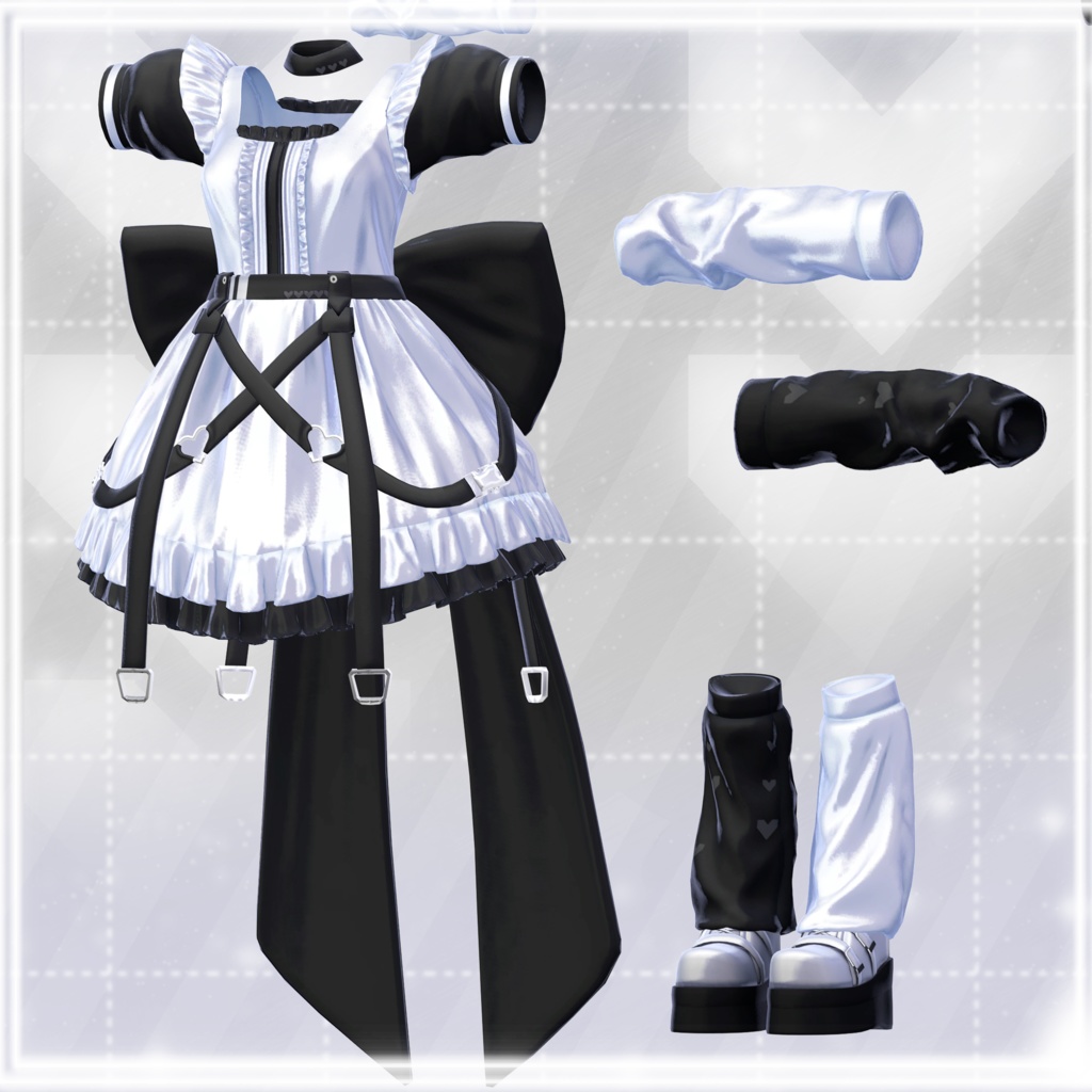 【8アバター対応】LamentaDoll【VRChat向け衣装】