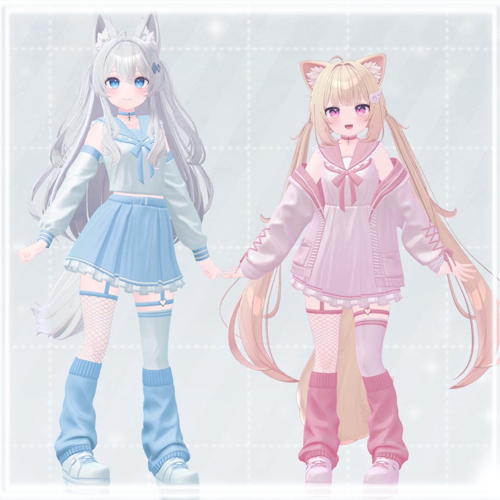 【発売記念セール中】【9アバター対応】PaleNightSailor【VRChat向け衣装】