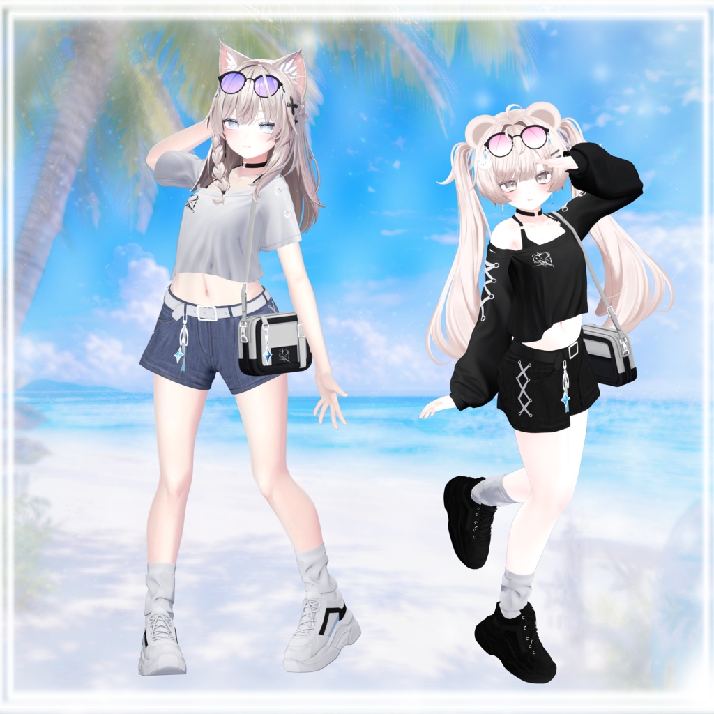 【発売記念セール中】【9アバター対応】SummerTimeStella【VRChat向け衣装】