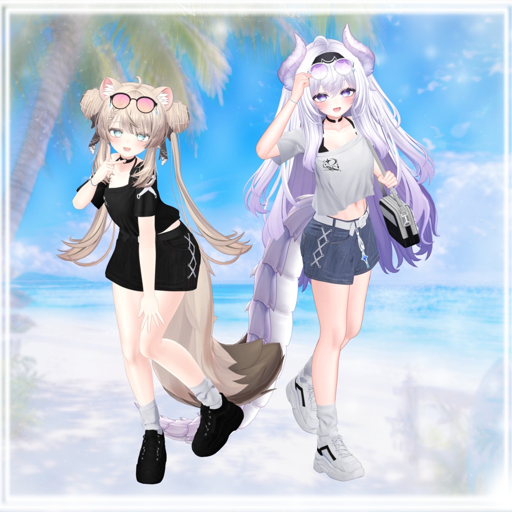 【発売記念セール中】【9アバター対応】SummerTimeStella【VRChat向け衣装】