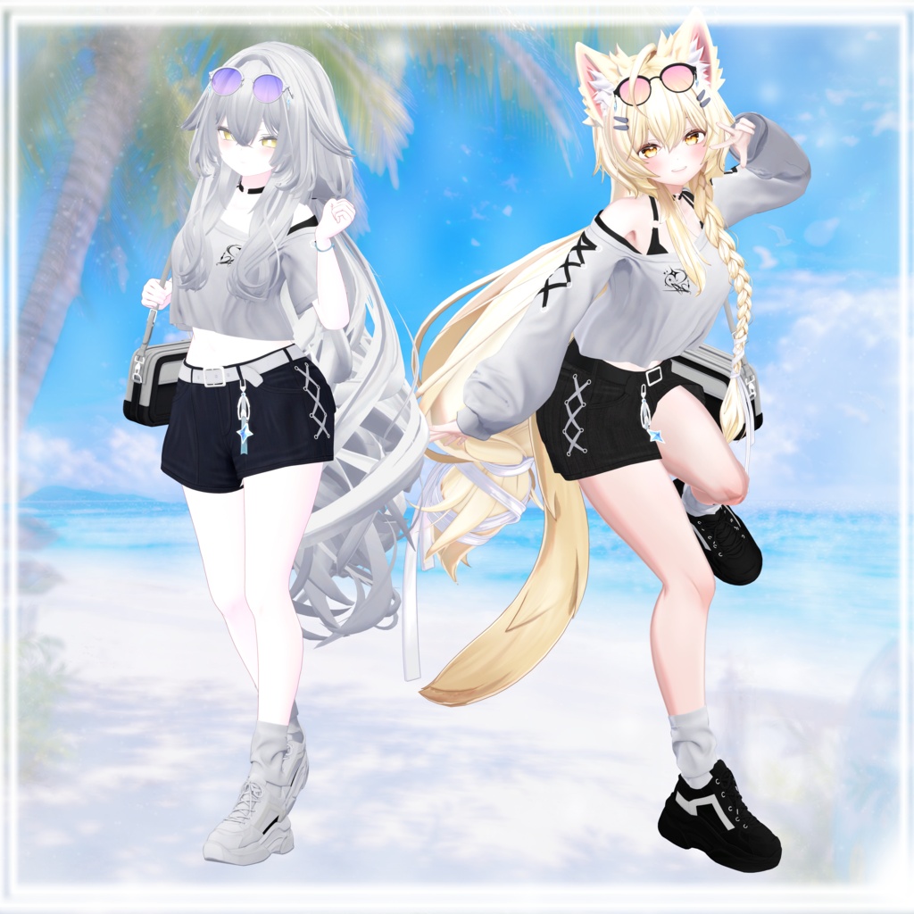 【発売記念セール中】【9アバター対応】SummerTimeStella【VRChat向け衣装】