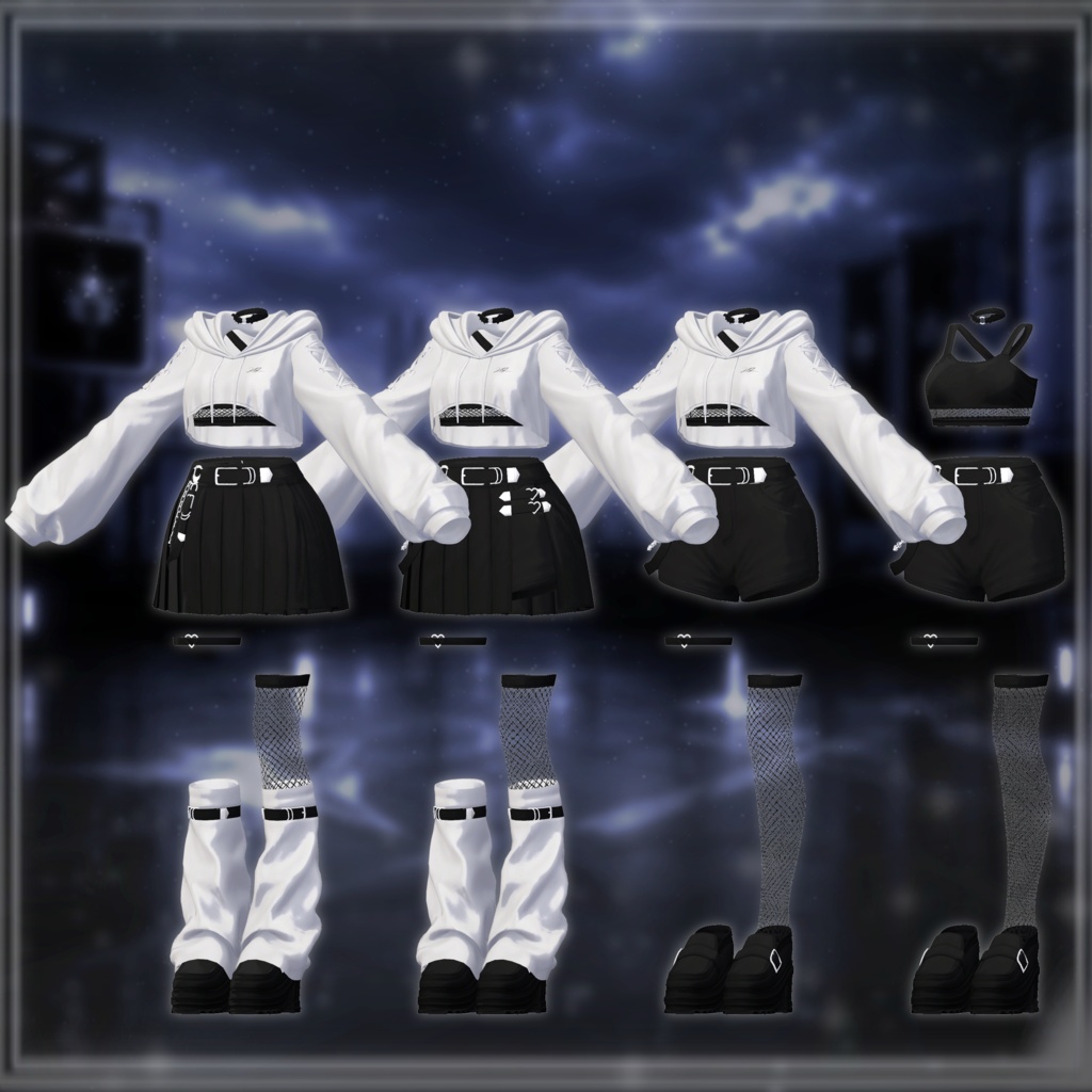 【発売記念セール中】【10アバター対応】NOXEAL【VRChat向け衣装】