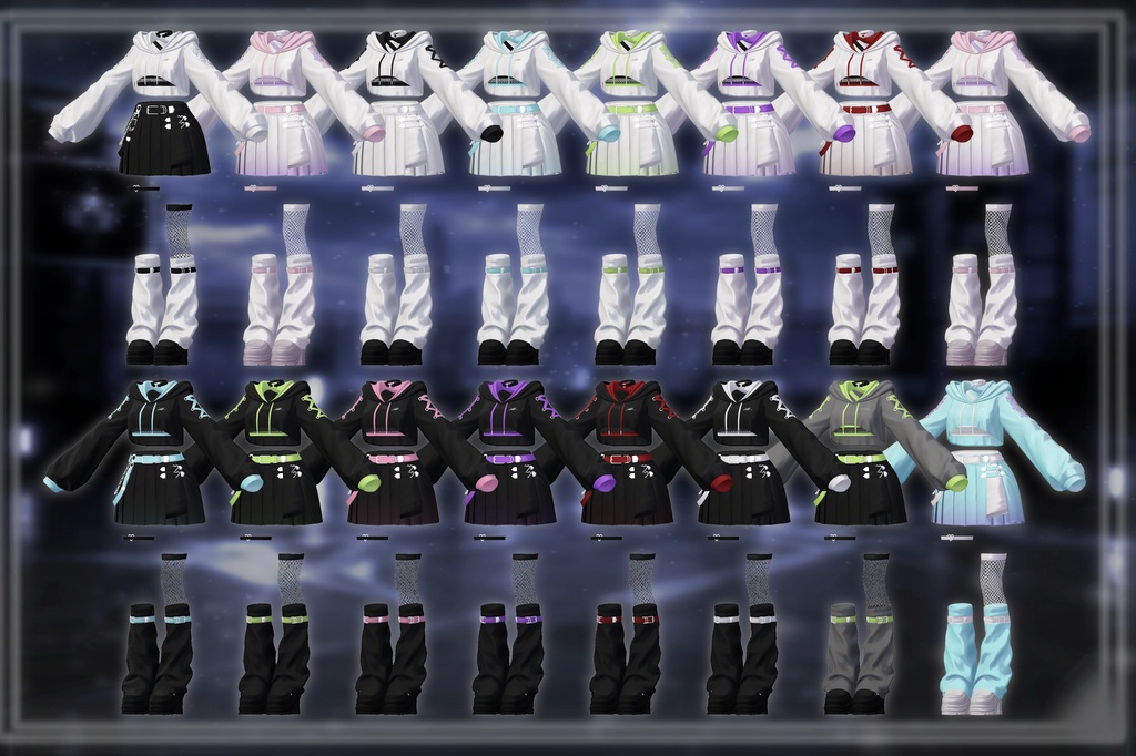 【発売記念セール中】【10アバター対応】NOXEAL【VRChat向け衣装】