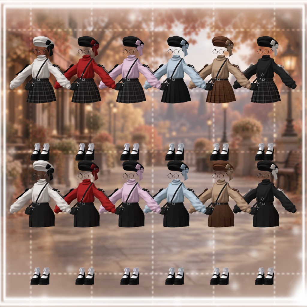 【発売記念セール中】【10アバター対応】CozyCharm【VRChat向け衣装】