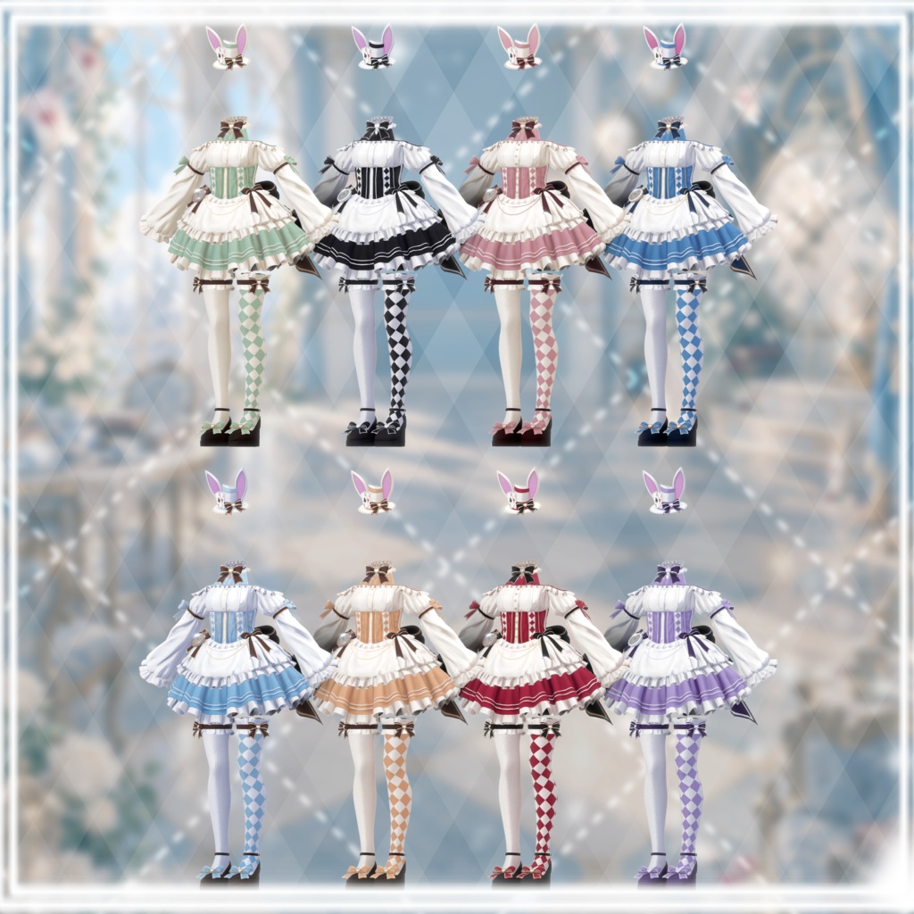 【発売記念セール中】【9アバター対応】DaydreamLapin【VRChat向け衣装】