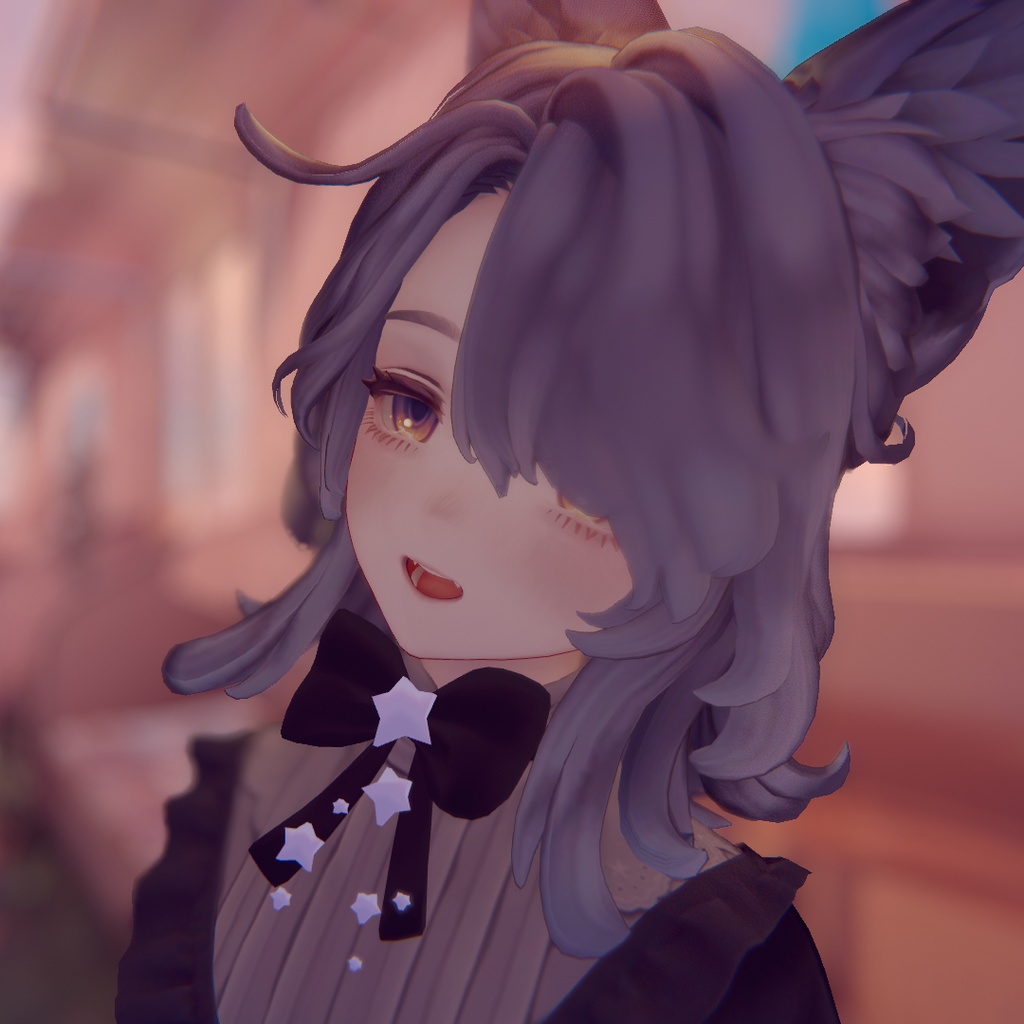 【SALE~4/6】星屑リボンアクセ【カラバリ自由☆VRChat想定】