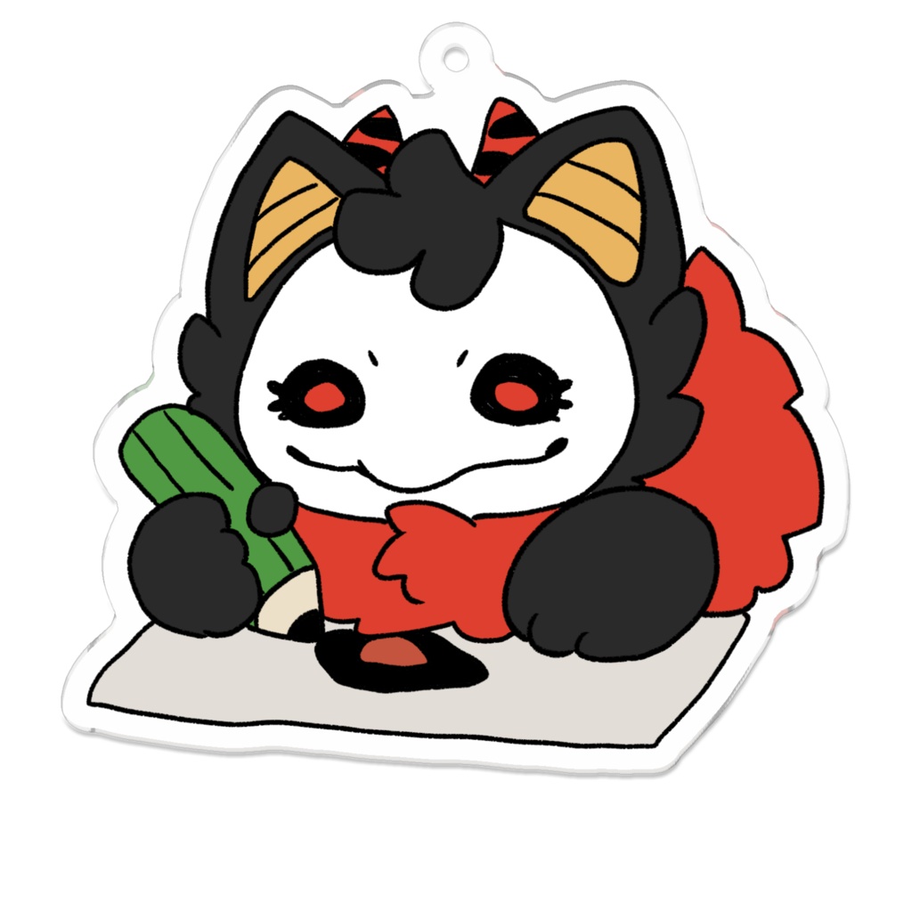 ミニ瓜お絵描きアクリルキーホルダー