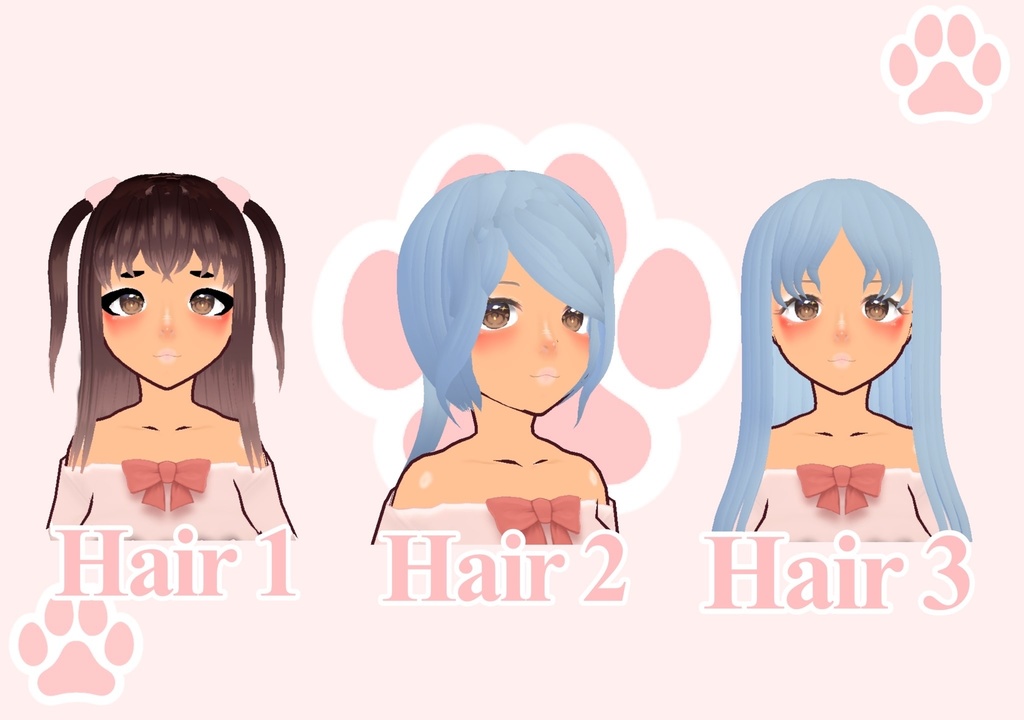 vroid hair pack! - commercial use