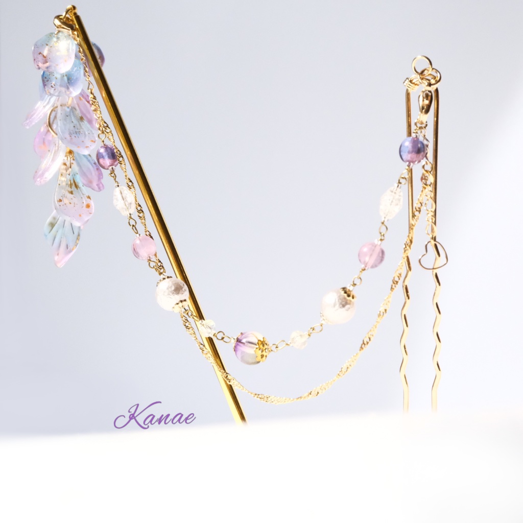 藤の簪 と チャーム