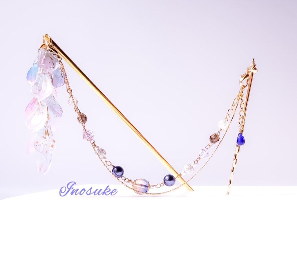 藤の簪 と チャーム