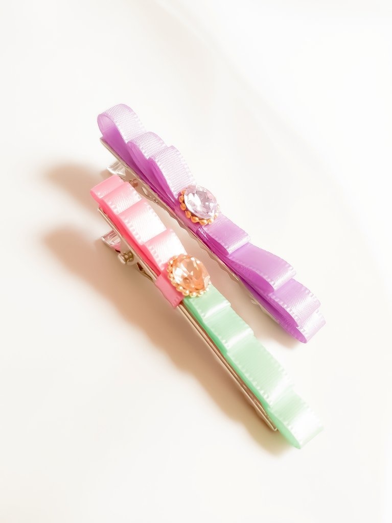 【蜜璃ちゃんイメージ】リボンヘアクリップ