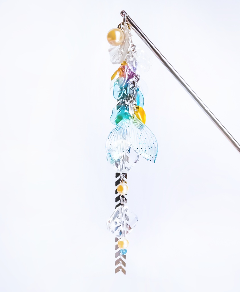 人魚姫の簪とピアス