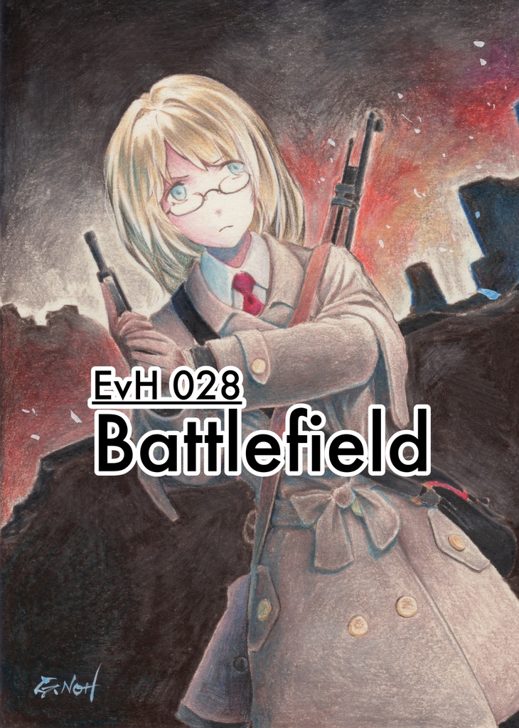 荒地のエーリカ原画 2Lサイズ