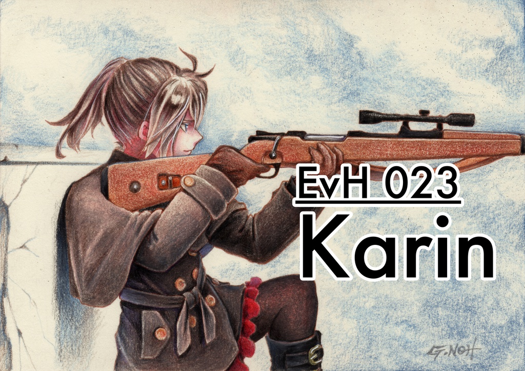 荒地のエーリカ原画 2Lサイズ