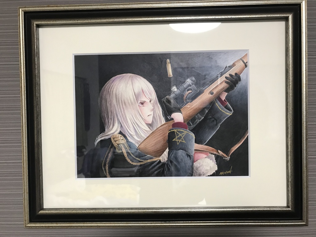 特別額装・水彩色鉛筆画①