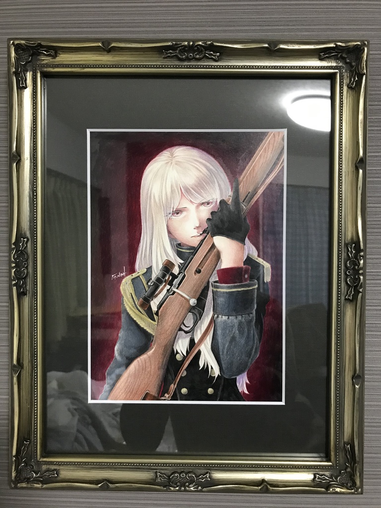 特別額装・水彩色鉛筆画①