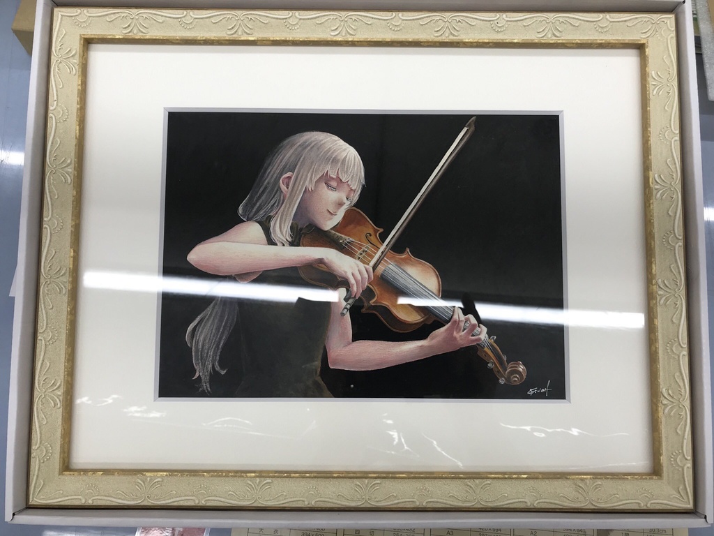 特別額装・水彩色鉛筆画①