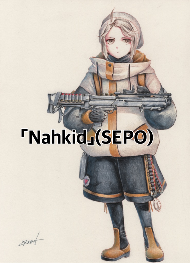 WHITEZONE B5、A4イラスト原画