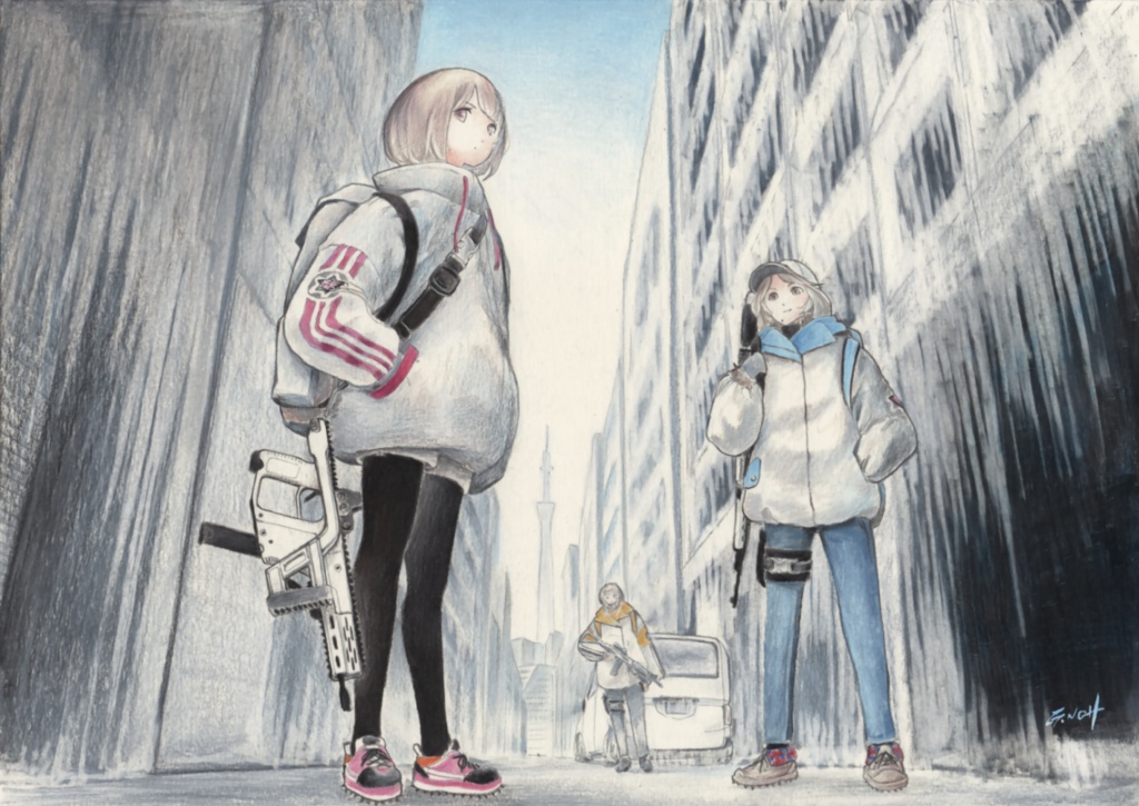 WHITEZONE B5、A4イラスト原画