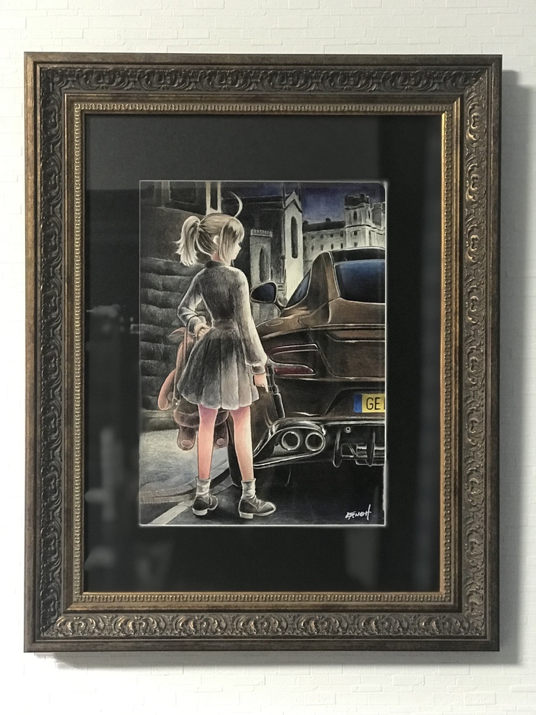 特別額装・水彩色鉛筆画②