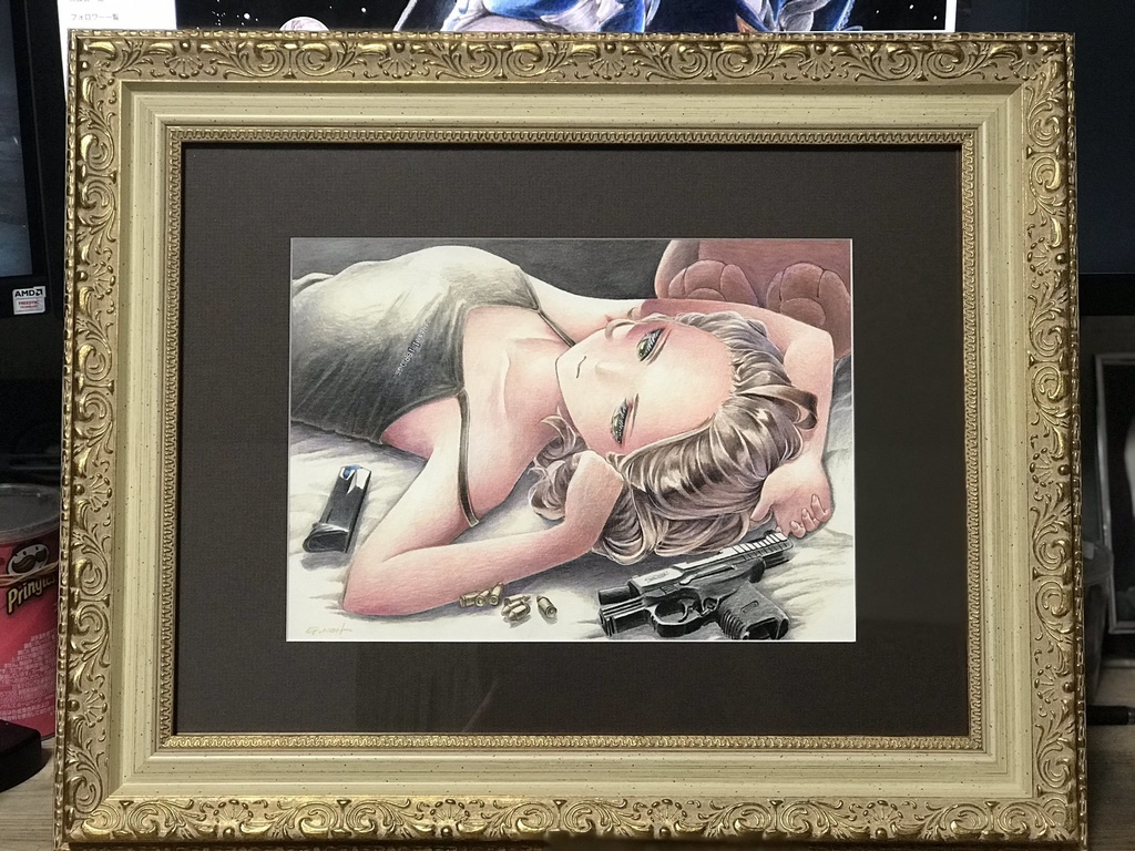 特別額装・水彩色鉛筆画②