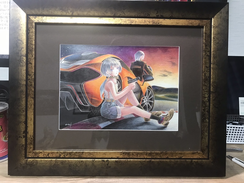 特別額装・水彩色鉛筆画②