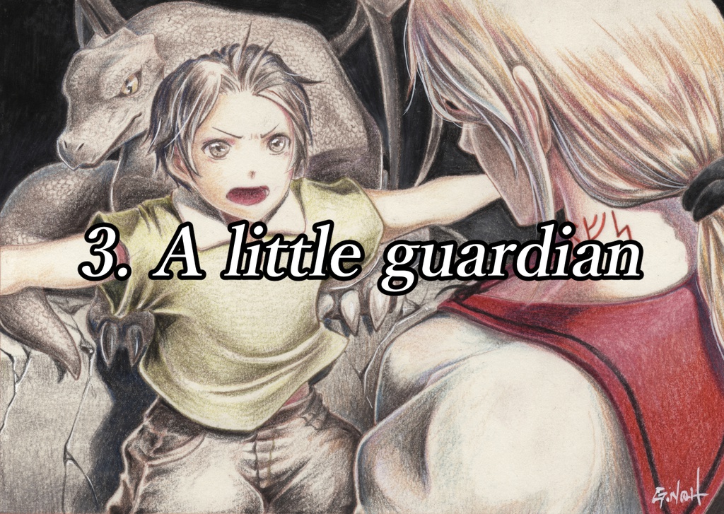 「竜殺しの自動人形」原画イラスト 2Lサイズ