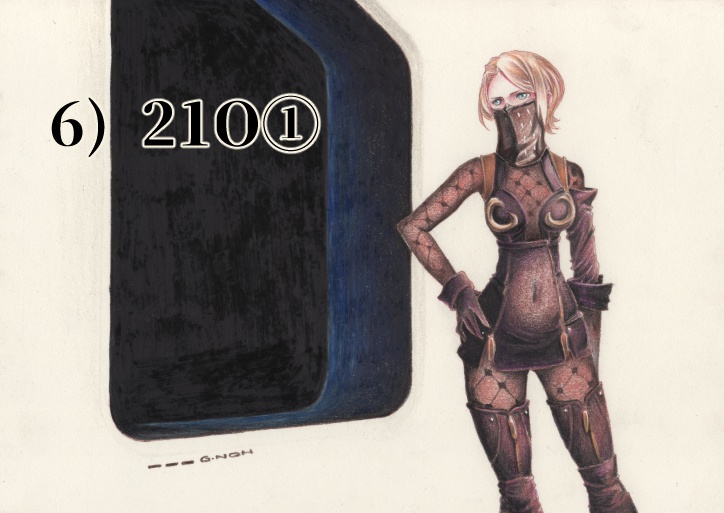 NieR:Automata合同誌「命ノ記憶」挿絵原画イラスト