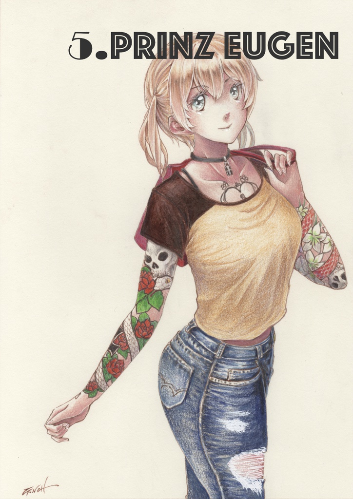 「海外艦クソT合同」原画