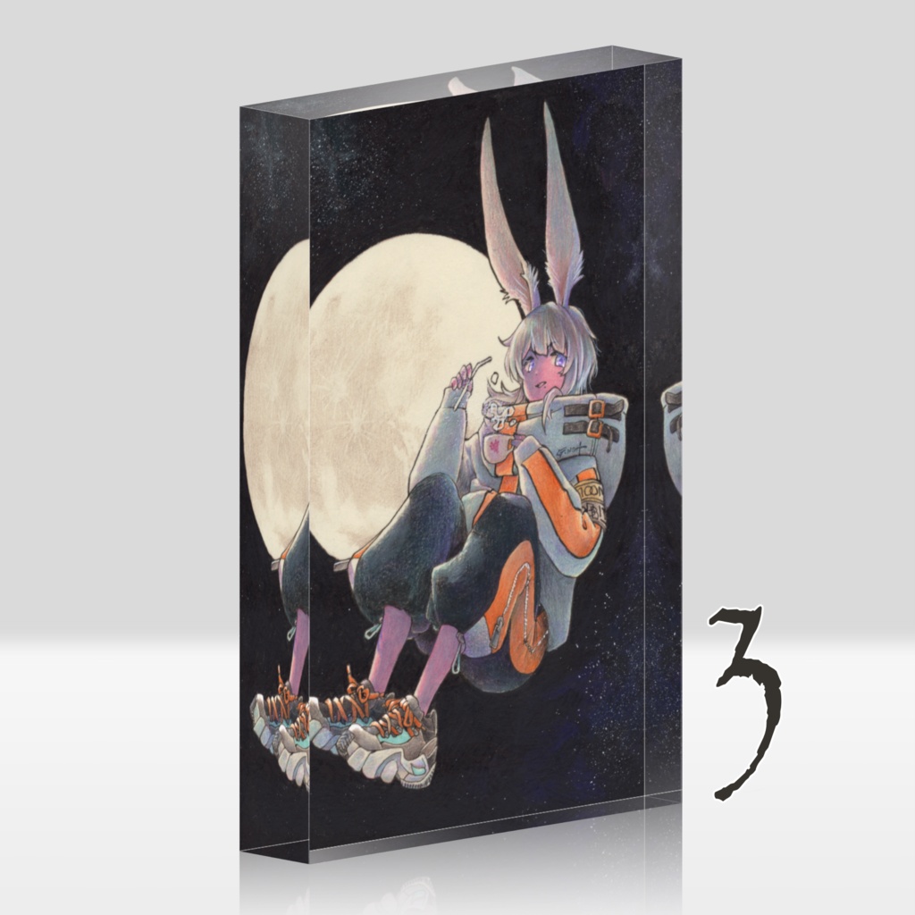 Moon Rabbits アクリルブロック