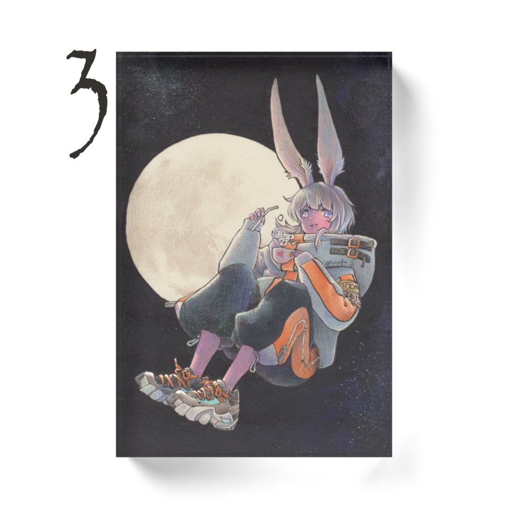Moon Rabbits アクリルブロック