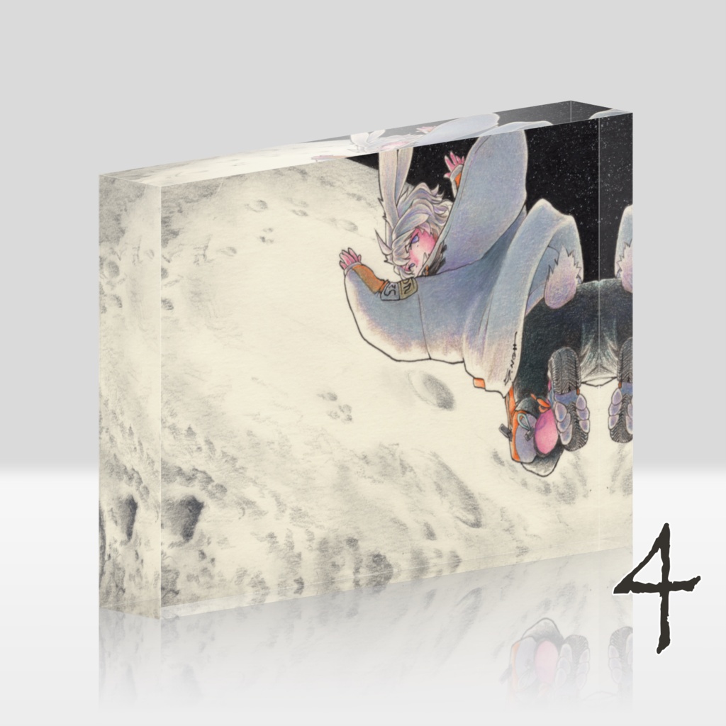 Moon Rabbits アクリルブロック