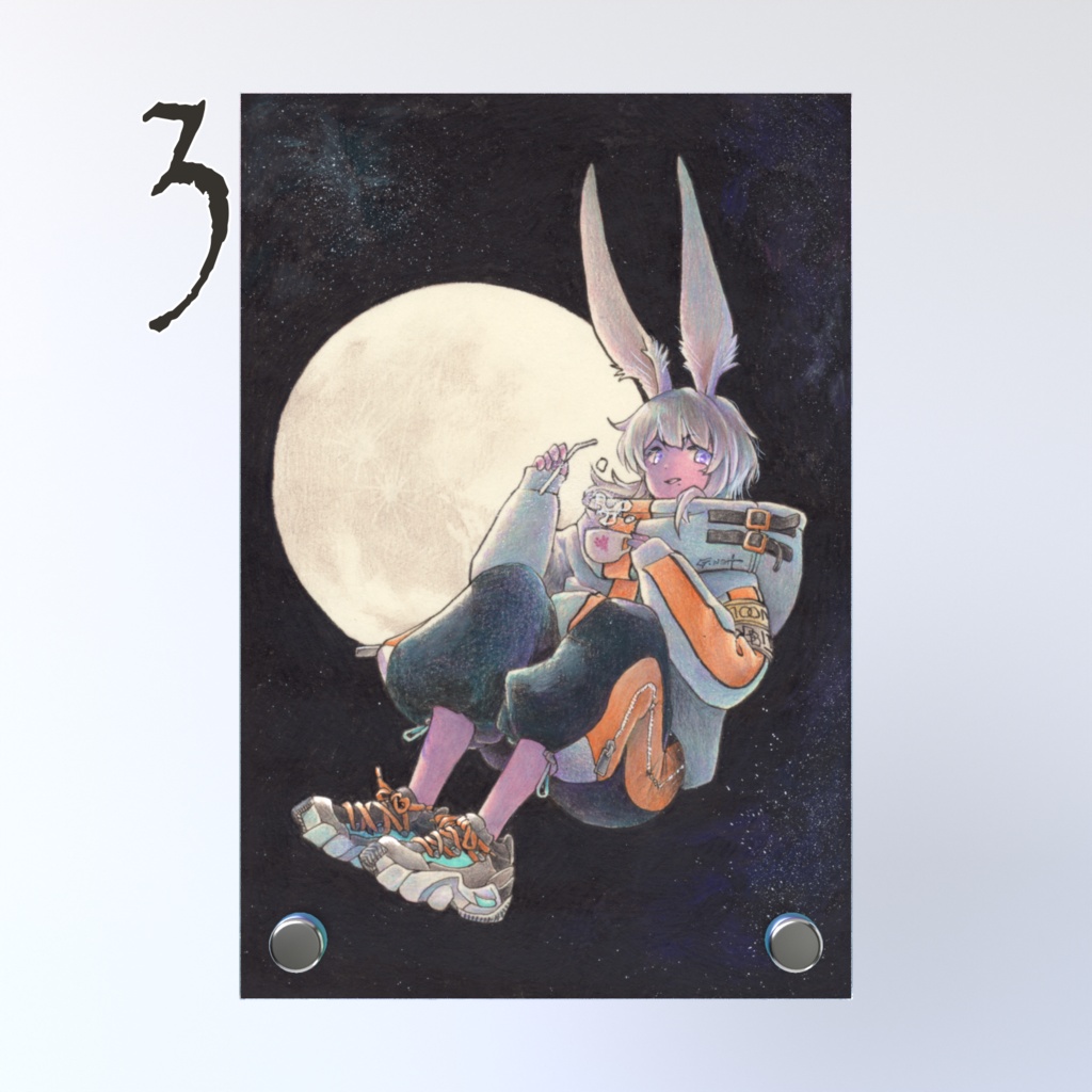 Moon Rabbits アクリルフォトパネル
