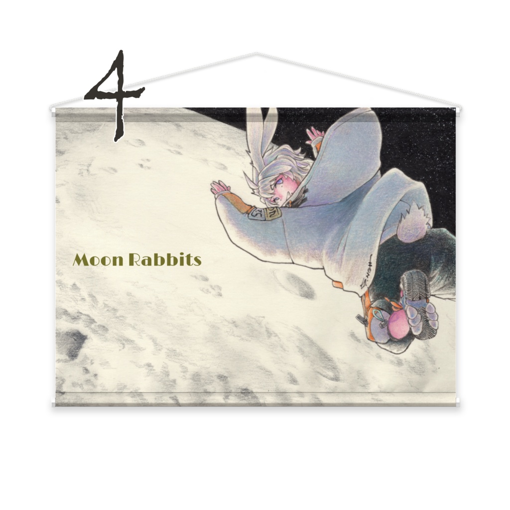 Moon Rabbits B2タペストリー