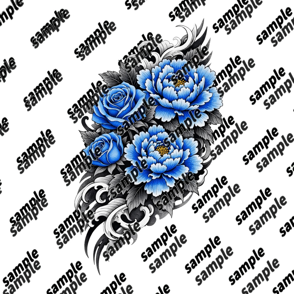 『SOUKA』-蒼華- タトゥーデザインデカール