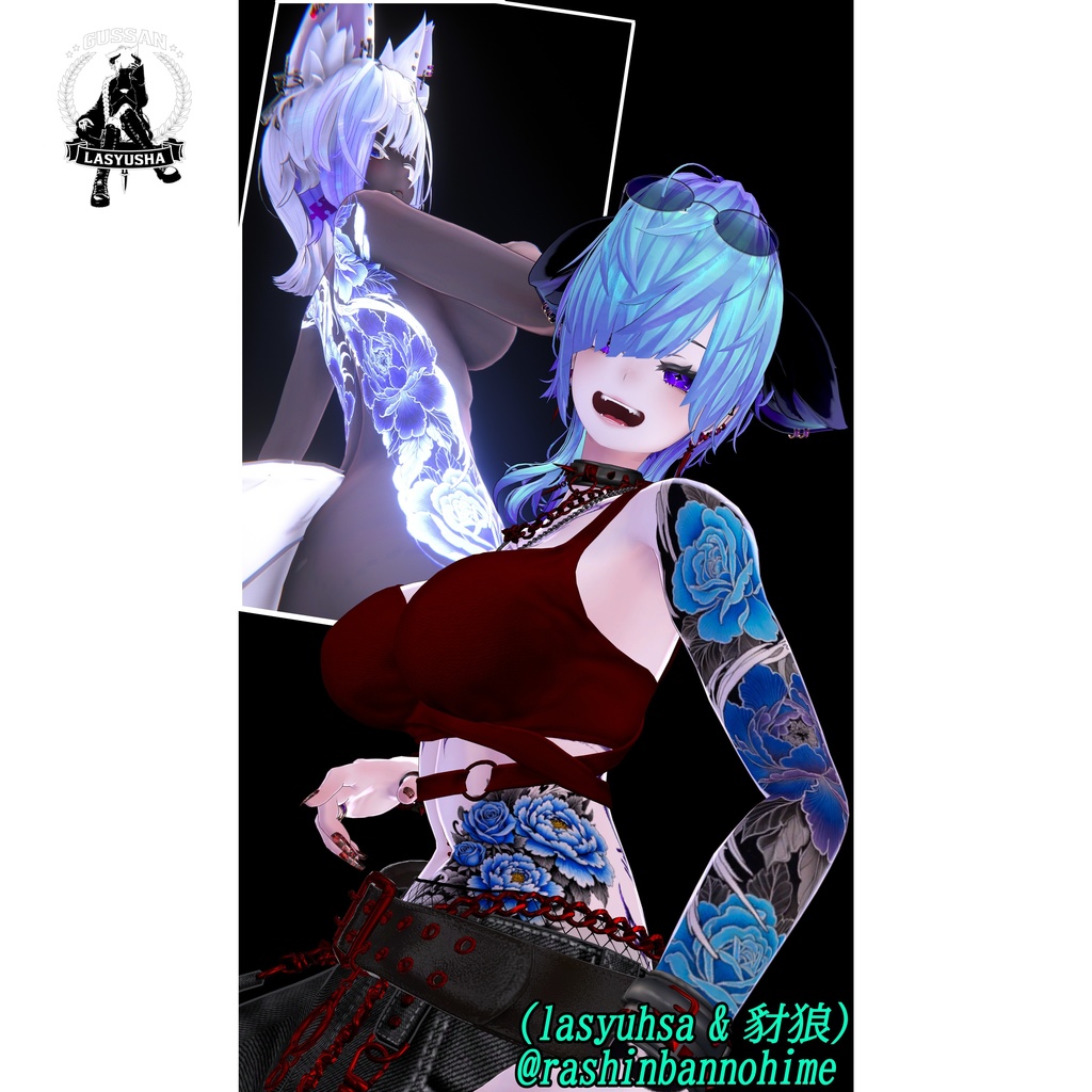 『SOUKA』-蒼華- タトゥーデザインデカール