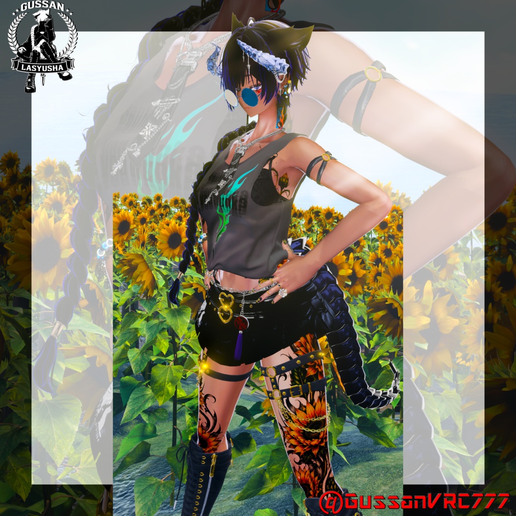 『San Flower』タトゥーデカール GSshop