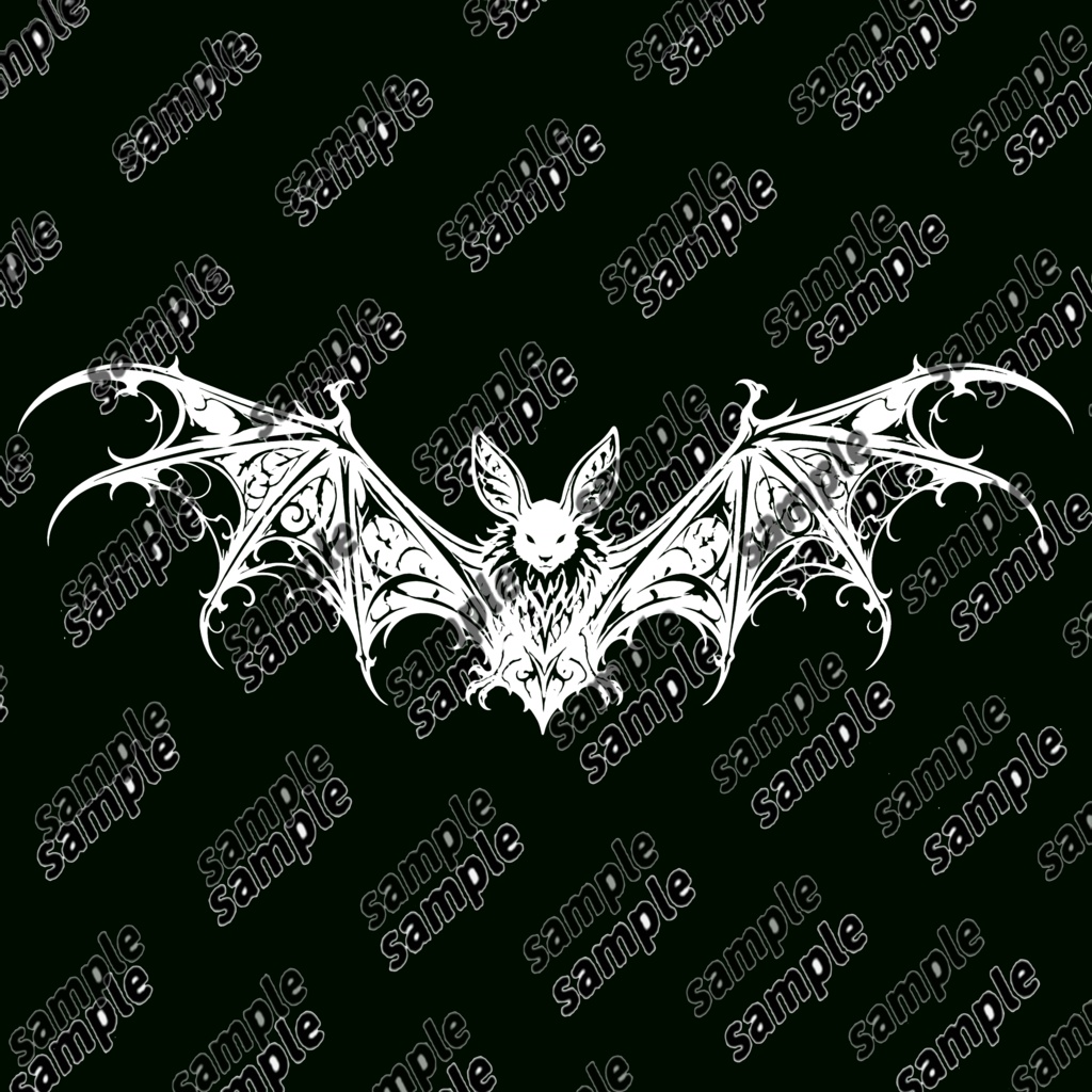 【セール期間10/11までEX版のみ】『BAT』蝙蝠×トライバル タトゥーデカール GSshop