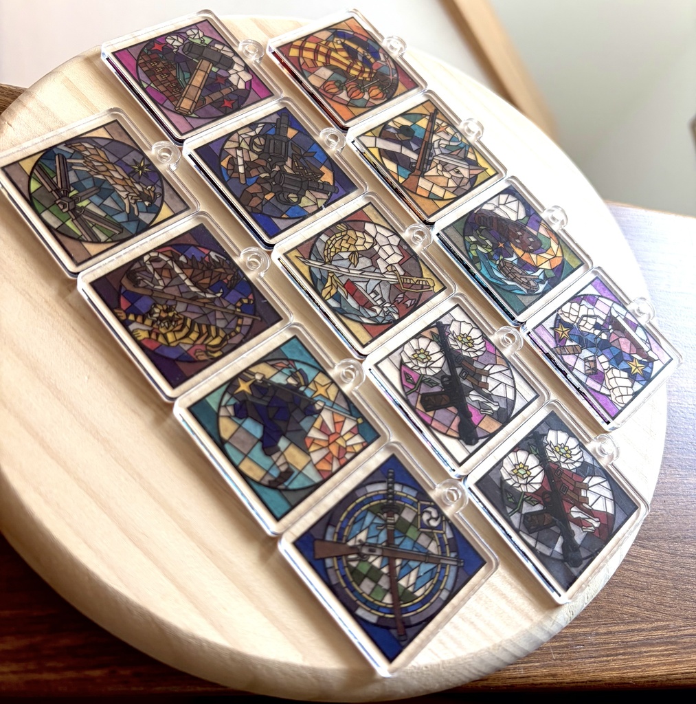概念ステンドグラス風アクリルキーホルダー