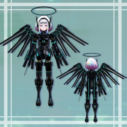 【衣装のみ】VRChat向けアバター 量産型アリスクリューム type-black