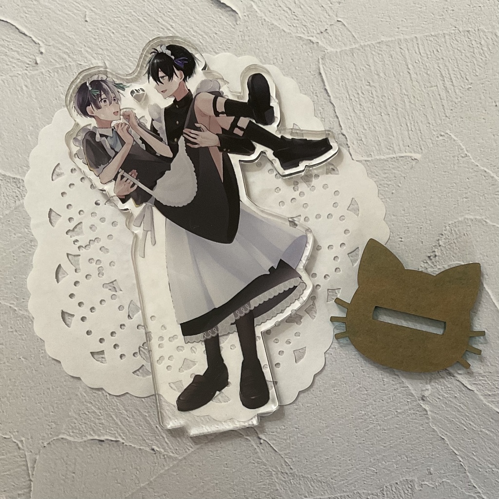 創作　星野と神崎のメイドアクスタ