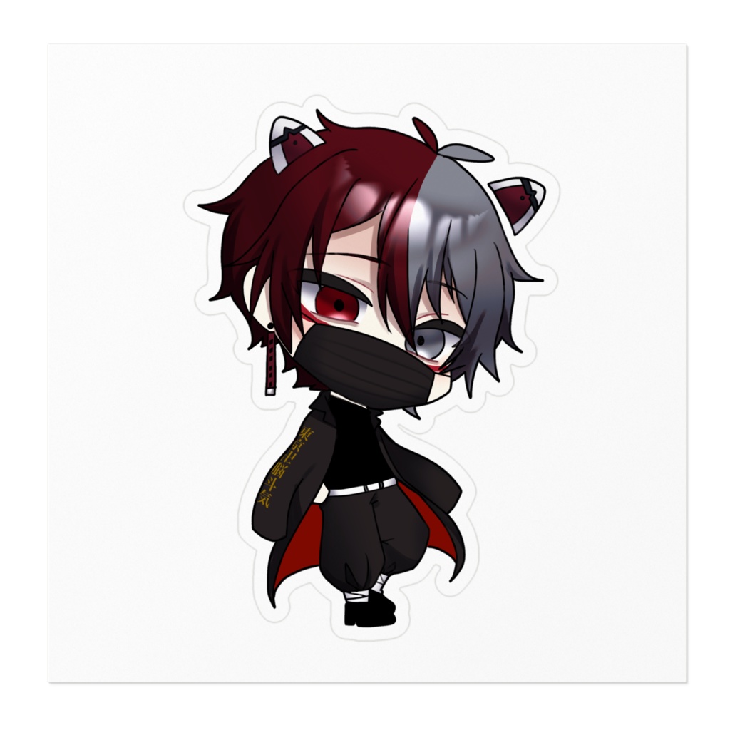 柊狐月 ステッカー(脳斗氣)